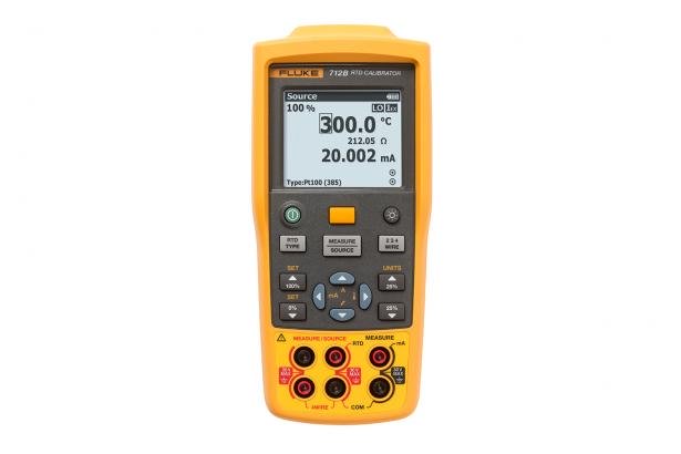 FLUKE-712B RTD Temperature/Thermometer Calibrator Accessory, Input/Output Terminals and Connectors, Keys/Buttons Interface, 0.001 mA, Rubber