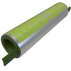 ILSCO ClearChoice SureCrimp ASN-2/0 Type ASN Dual Rated Compression Sleeve, 1 to 2/0 AWG Aluminum/Copper Conductor, Die Code: 297, 2.71 in L, Aluminum Alloy