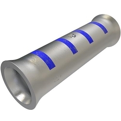 ILSCO ClearChoice CCS-6 CCS Flared End Light Duty Compression Sleeve, 6 AWG Copper Conductor, 1.06 in L, Copper