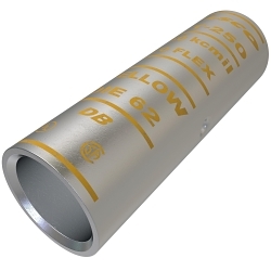 ILSCO SureCrimp CT-250 CT Series Short Barrel Compression Sleeve, 250 kcmil Copper Conductor, Die Code: I-62, 2-1/4 in L, Copper