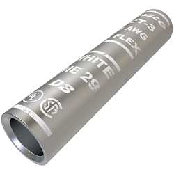 ILSCO SureCrimp CT-3 CT Series Short Barrel Compression Sleeve, 3 AWG Copper Conductor, Die Code: I-29, 1-3/4 in L, Copper