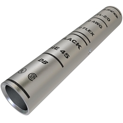 ILSCO SureCrimp CTL-2/0 CTL Long Barrel Compression Sleeve, 2/0 AWG Copper Conductor, Die Code: I-45, 3-1/8 in L, Copper