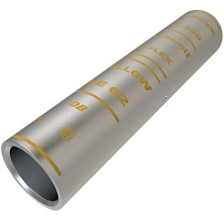 ILSCO SureCrimp CTL-250 CTL Long Barrel Compression Sleeve, 250 kcmil Copper Conductor, Die Code: I-62, 3-3/8 in L, Copper