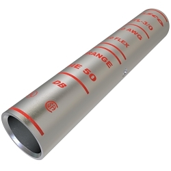 ILSCO SureCrimp CTL-3/0 CTL Long Barrel Compression Sleeve, 3/0 AWG Copper Conductor, Die Code: I-50, 3-1/8 in L, Copper