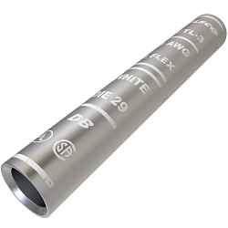 ILSCO SureCrimp CTL-3 CTL Long Barrel Compression Sleeve, 3 AWG Copper Conductor, Die Code: I-29, 2-3/8 in L, Copper