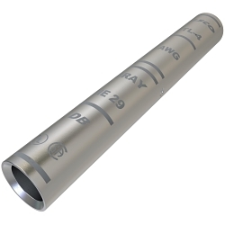 ILSCO SureCrimp CTL-4 CTL Long Barrel Compression Sleeve, 4 AWG Copper Conductor, Die Code: I-29, 2-3/8 in L, Copper