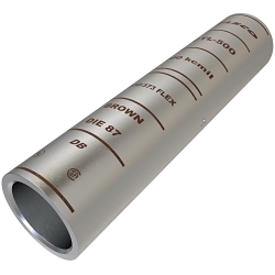 ILSCO SureCrimp CTL-500 CTL Long Barrel Compression Sleeve, 500 kcmil Copper Conductor, Die Code: I-87, 4-5/8 in L, Copper