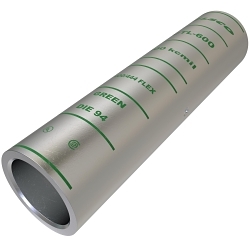 ILSCO SureCrimp CTL-600 CTL Long Barrel Compression Sleeve, 600 kcmil Copper Conductor, Die Code: I-94, 4-5/8 in L, Copper