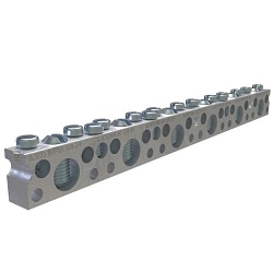 ILSCO ClearChoice NBCE-0615-2 Type NBCE Neutral Bar, 6.954 in L x 3/8 in W x 0.62 in H, 600 V AC