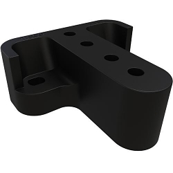 ILSCO R-16 Type CAN Mounting Block, 600 V AC Voltage Rating, For Use With CAN Neutrals and Tap Connectors, Plastic, Phenolic Black
