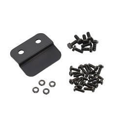 nVent Hoffman VersarackTM EVKIT DOFRW Hardware Kit, 1/4-20 x 5/8 in Hex Head Cap Screw, #12-24 x 5/8 in Pilot Point Screw, Mild Steel, Black