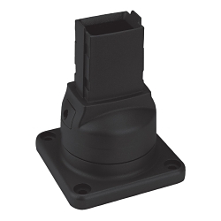 nVent Hoffman SYSPENDTM S1MTBB CS5 Turnable Rotary Base, For Use With SYSPENDTM 180-MAX Suspension System, Die Cast Aluminum, Black