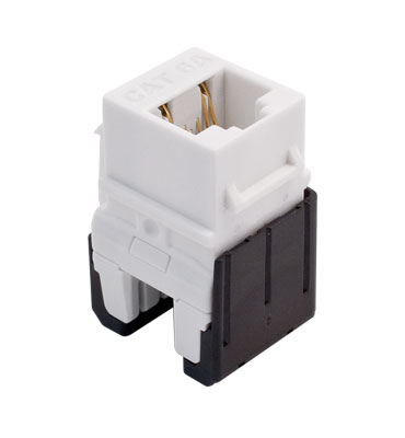 On-Q WP346A-WH Quick Connect Keystone Insert, Surface Mount, Plastic, White