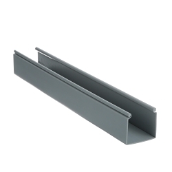 Panduit HS4X4LG6NM Type HS Base Solid Hinged Duct, 4.39 in W x 4.1 in D, PVC