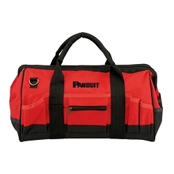 Panduit PSL-BG Safety Tool Bag, Polyester Fabric, Black/Red