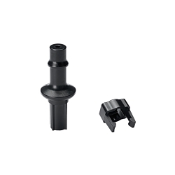 Panduit QB-SN2-Q Single Nail Holder, ABS, Black