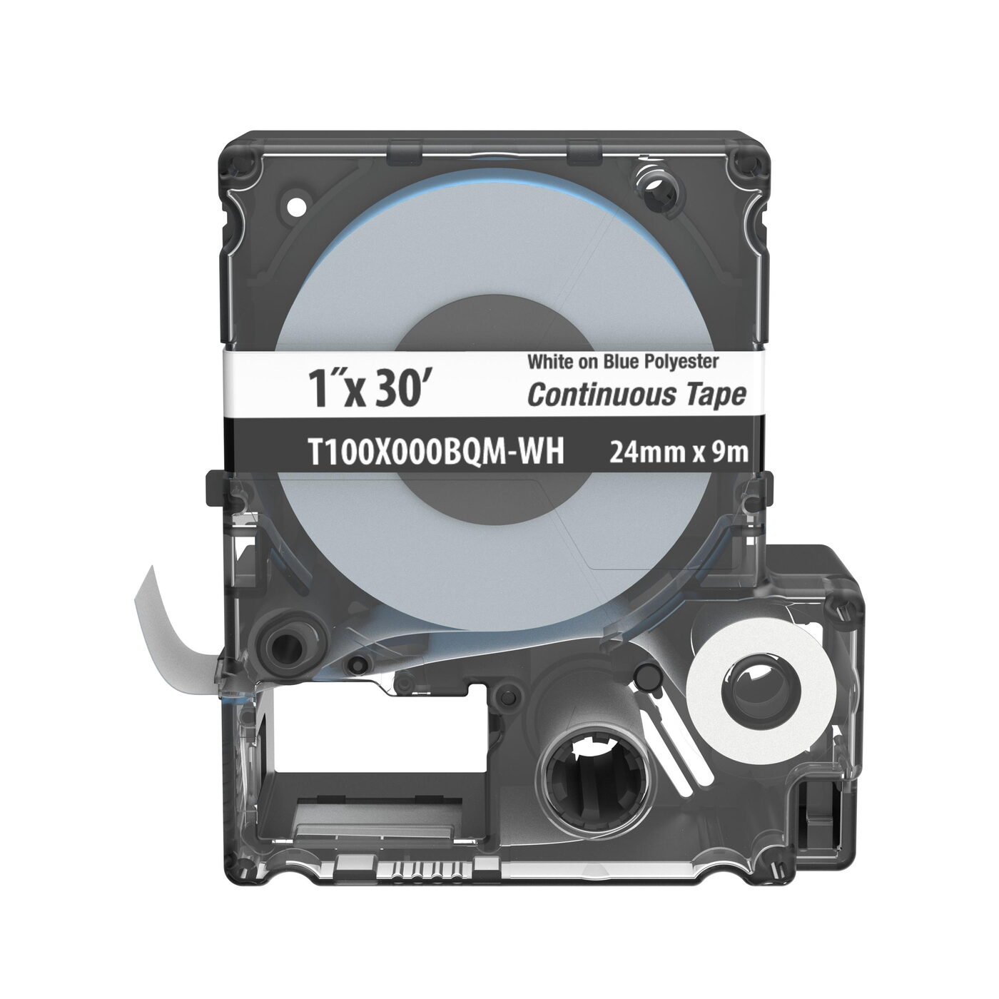 Panduit t100x000bqm-wh Continuous Tape MP Cassette, 29.5 ft L x 0.94 in W, Polyester, Blue on White