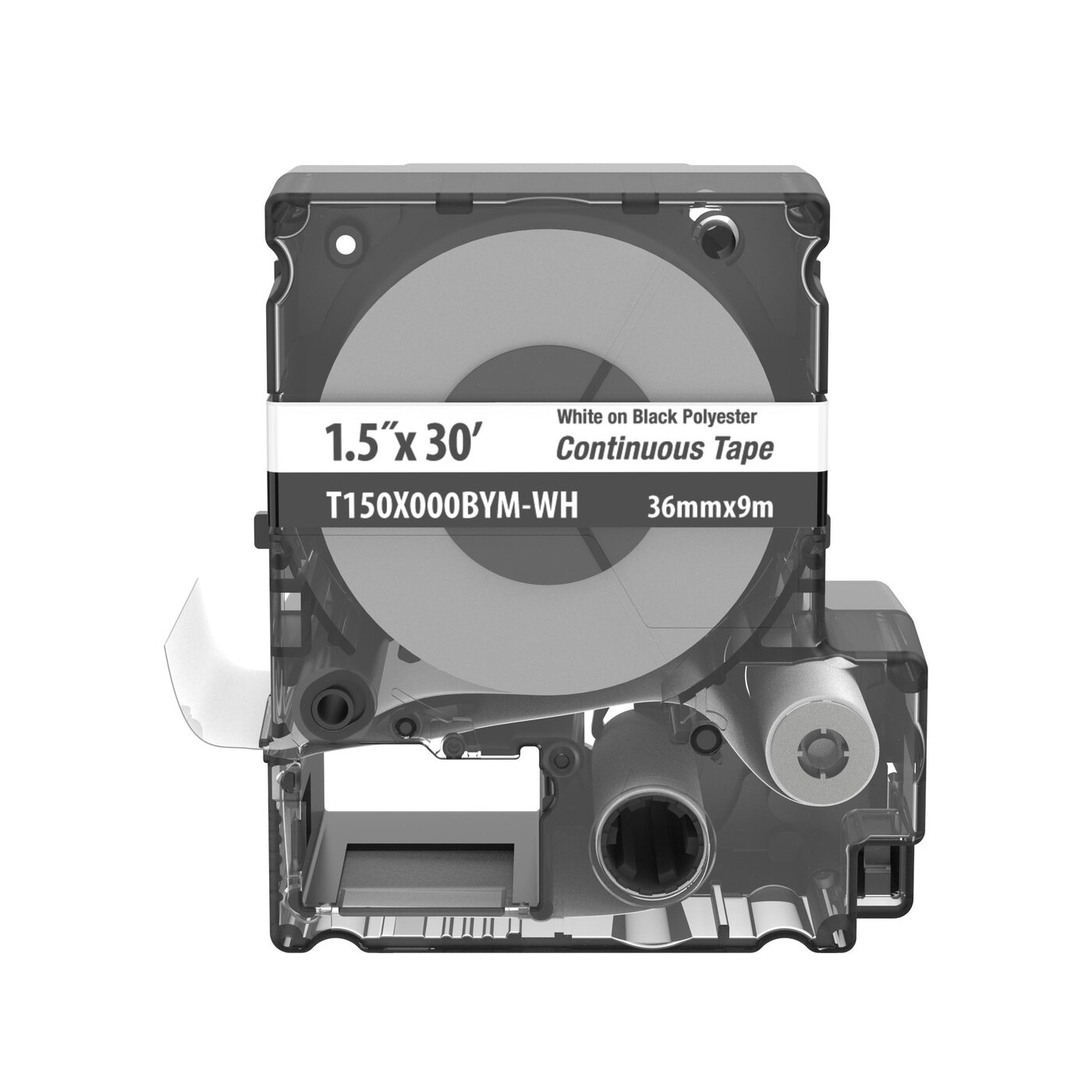 Panduit t150x000bym-wh Continuous Tape MP Cassette, 29.5 ft L x 1.41 in W, Polyester, Black on White