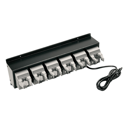 Streamlight 74400 6-Unit Bank Charger, 3 hr Charging, For Use With Strion LED, Strion HPLTM and Strion LED HL Handheld Flashlights, Plastic, Black/White