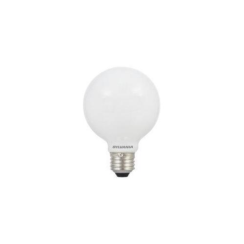 Sylvania LED5G25F85010YVGLRP2/40219 Dimmable LED Lamp, 5 W, 60 W Incandescent Equivalent, E26 Lamp, G25 Globe Shape, 550 Lumens