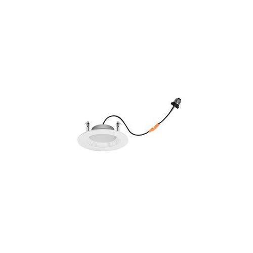 Sylvania UltraLEDTM 40625 RT4 Dimmable Screw Based Baffle Reflector Downlight Kit, 8 W Fixture, 120 VAC