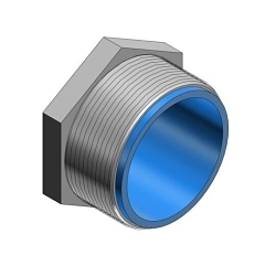 Thomas & Betts CHASE 1951 Bushed Conduit Nipple, 4 in, For Use With Rigid/IMC Conduits, Malleable Iron, Chromate Coated/Electro-Zinc Plated