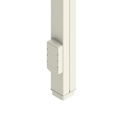 Wiremold Tele-Power 25DTP-4ACT Power Pole, 10 ft 5 in L x 2-1/4 in W, Steel