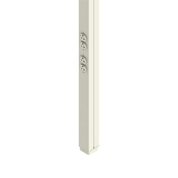 Wiremold Tele-Power 25DTP-4D Power Pole, 10 ft 5 in L x 2-1/4 in W, Steel