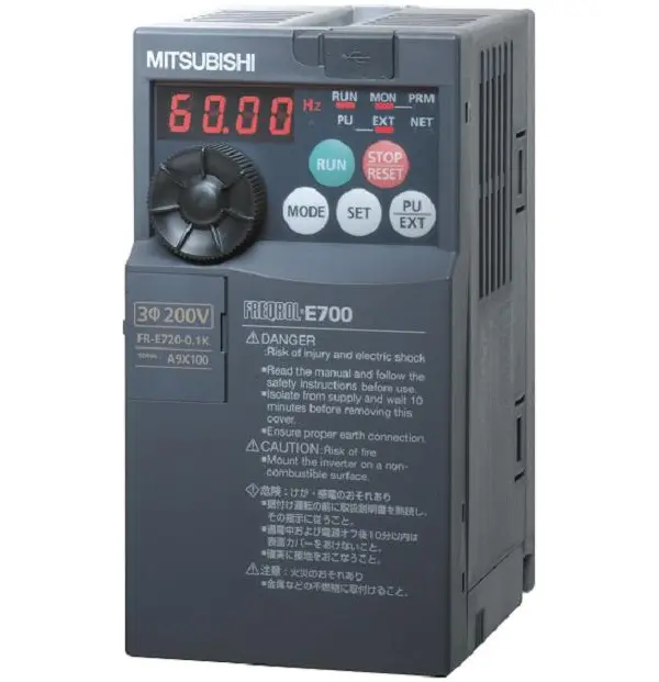 Mitsubishi Electric FR-E720-0.75K Variable Speed/Frequency Drive (VSD/VFD) / Inverter