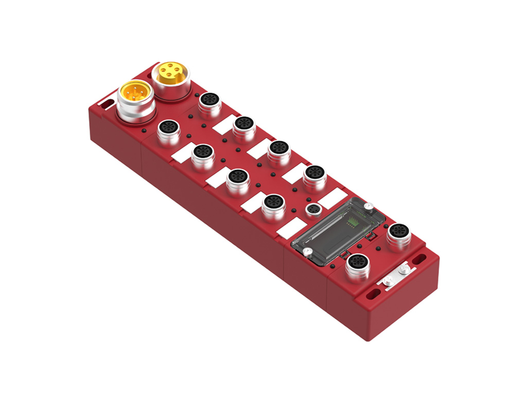 Molex 1120955129 Brad EtherNet/IP CIP Safety HarshIO Modules, Classic 60.00mm, IP67, 8 Ports M12, 12 PNP Safety Inputs