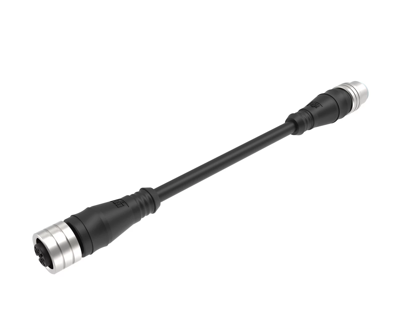 Molex 1200675234 M12 Signal, A-Coded, Double-Ended Cordset with LED for PNP Sensors,3 Poles