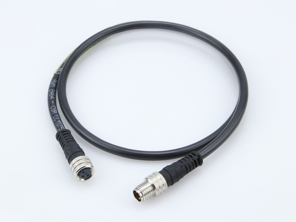 Molex 1200878127 M8 Signal, A-Coded, Double-Ended Cordset, 3 Poles, Female (Straight) to Male (Straight), 0.25mm² (24 AW