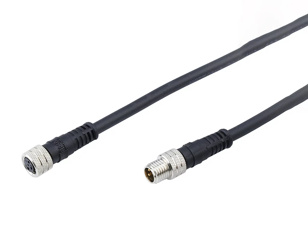 Molex 1200878140 M8 Signal, A-Coded, Double-Ended Cordset, 3 Poles, Female (Straight) to Male (Straight), 0.25mm² (24 AW