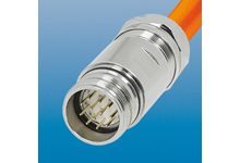 Molex 1202300137 Brad M23 Signal Connector, Straight Male, Crimp Contacts, 12 Poles, Cable Diameter 7.00-12.00mm