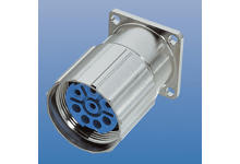 Molex 1202340001 Brad M23 Power Connector, Front Panel-Mount Receptacle, Straight Female Flange Mount 4xØ 3.20mm