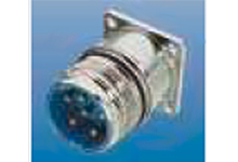 Molex 1202350008 Brad M23 Power Connector, Front Panel-Mount Receptacle Housing Only, Straight Male Flange Mount 4xØ 3.2