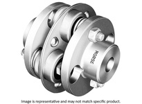 Morse 084358 602 Morflex elastomeric coupling round flange with 1-1/8" finished bore. Accommodates misalignment and dampens vibration in industrial po
