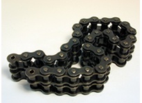 Morse No. 100-2C 10FT roller chain features 1-1/4-inch pitch, double strand construction, and offset link design. This ANSI standard chain delivers 48