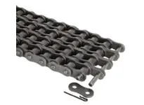 Morse 371973 No. 200-4R roller chain features 2-1/2-inch pitch and meets ANSI standards for industrial power transmission drives. This offset link cha