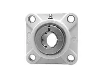 MRO 1-1/2 in Kanigen Accu-Loc RF 4-bolt flange closed cover single-row ball bearing, black polymer housing, concentric lock collar, RF double-lip seal, relubricatable for industrial use MRO809229
