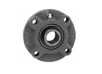 MRO 1-1/4 in piloted flange ball bearing unit cast iron housing high temp 450°F (232°C) silicone contact seals set screw locking relubricatable C4 clearance steel insert 1 each MRO8612