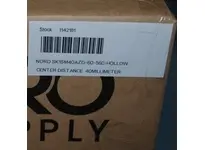 Nord Drivesystems NORD SK1SM40AZD-60-56C-HOLLOW universal worm gearbox with 60:1 ratio, 40 mm center distance, and 3/4" hollow output shaft. Features a NEMA 56C input a