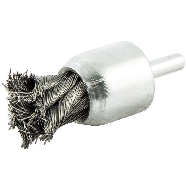 Norton Brass Standard Twist Knot Wire Shank End Brush