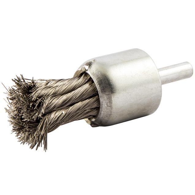 Norton Stainless Steel Standard Twist Knot Wire Shank End Brush