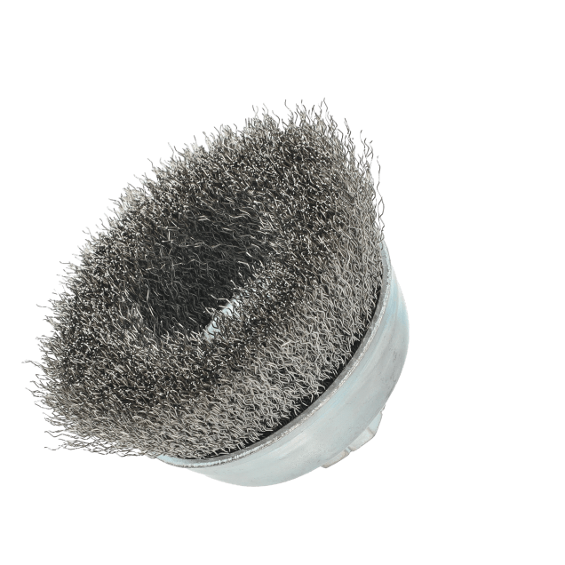 Norton Stainless Steel Crimped Wire Arbor Cup Brush