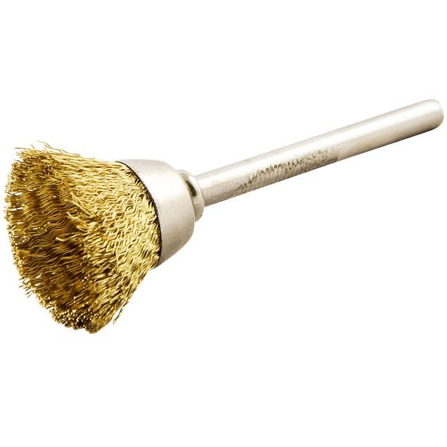 Norton Brass Crimped Wire Shank Cup Brush