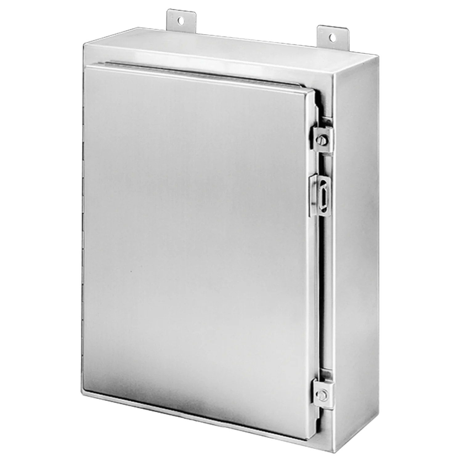 nVent Hoffman Wallmount Hinged with NEMA Clamps Type 4X, 20x24x8, Brushed, SS304