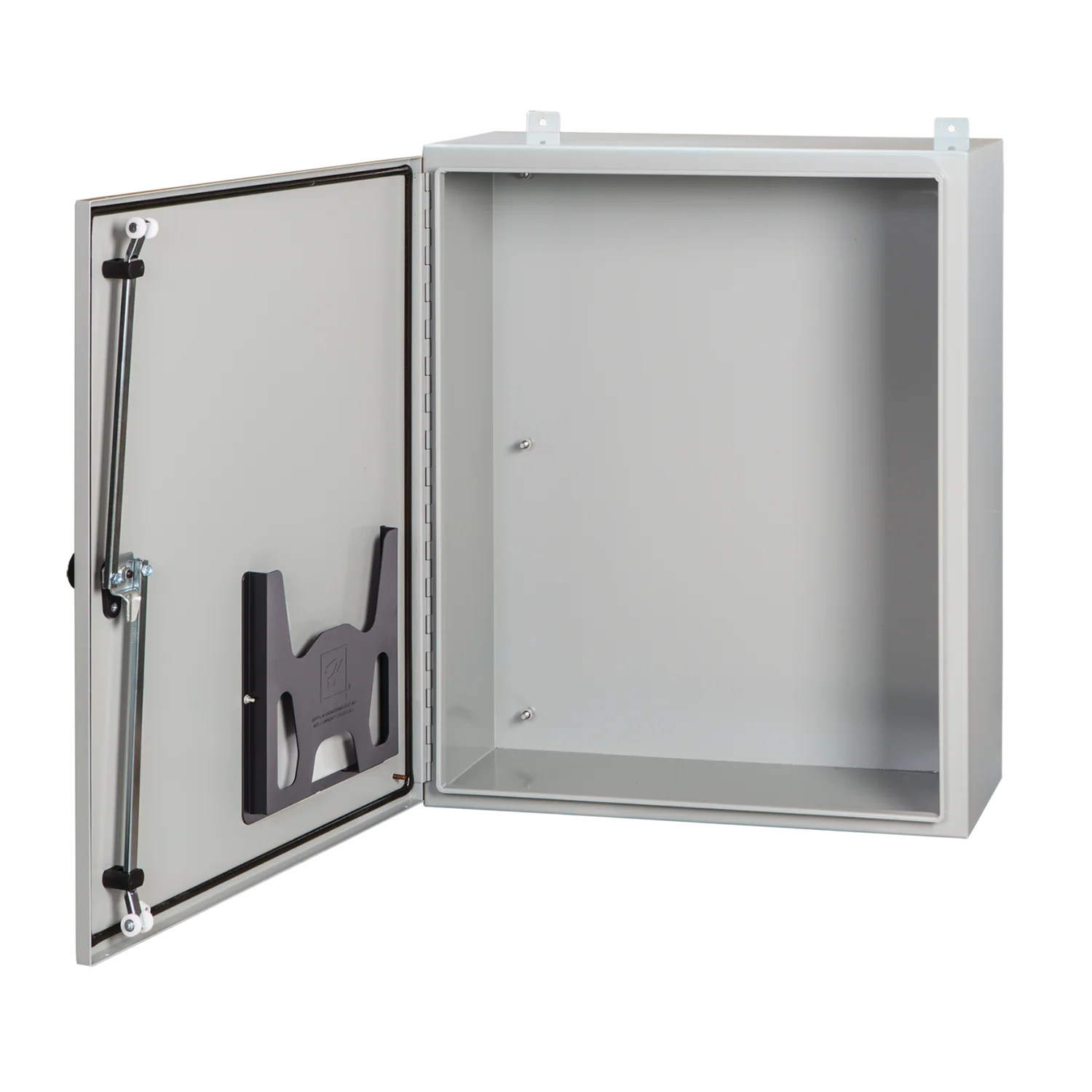 Continuous Hinge Enclosure with 3-Point Latch Type 4, 72x36x12, Gray, Mild Steel