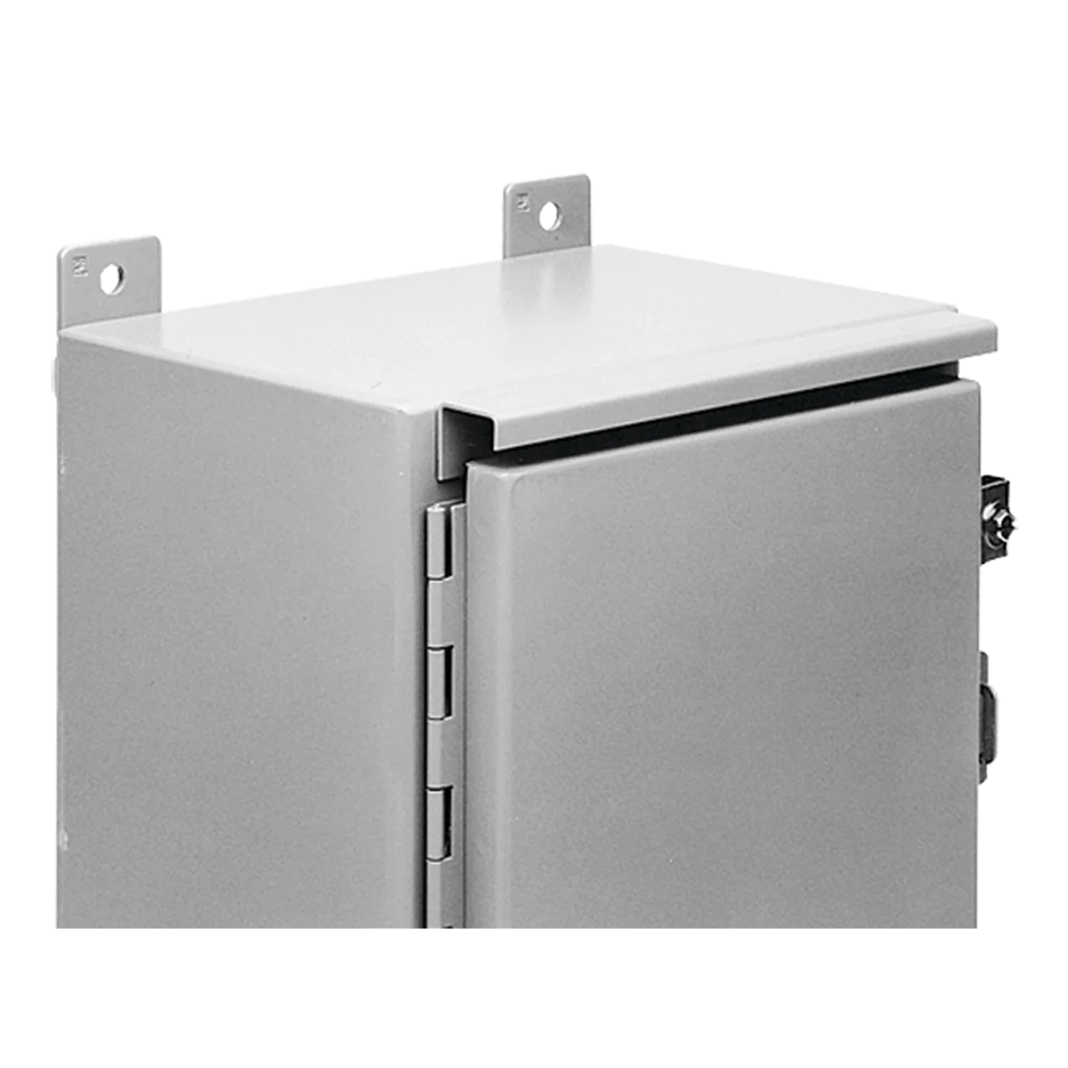 Drip Shield Kit for Two-Door Floor-Mount Enclosures, fits B=42.00, Gray, Steel