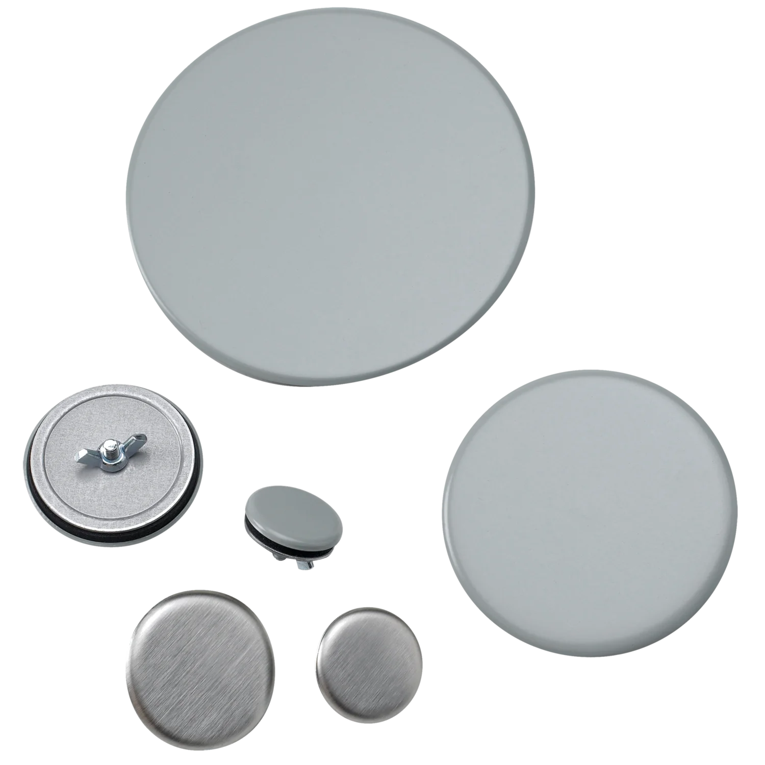 Hol-Sealers Hole Seal, 0.56-inch Diameter, Gray, Mild Steel